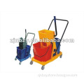 Single Mop Wringer Bucket Trolley in PP 36L